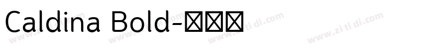 Caldina Bold字体转换
